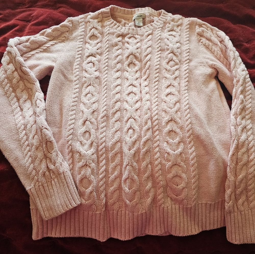 LL Bean Small pink sweater